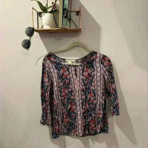 Francesca’s Floral Blouse